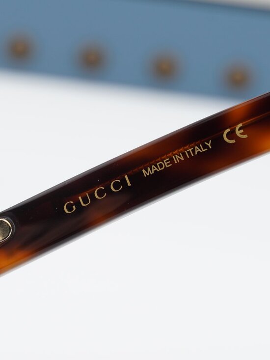 Gucci GG0421O 002 Cat Eye Eyeglasses 55mm - Havana main image 9